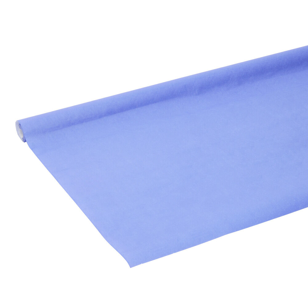 Nappe en papier gaufré toile de lin bleu foncé 1,2x15m