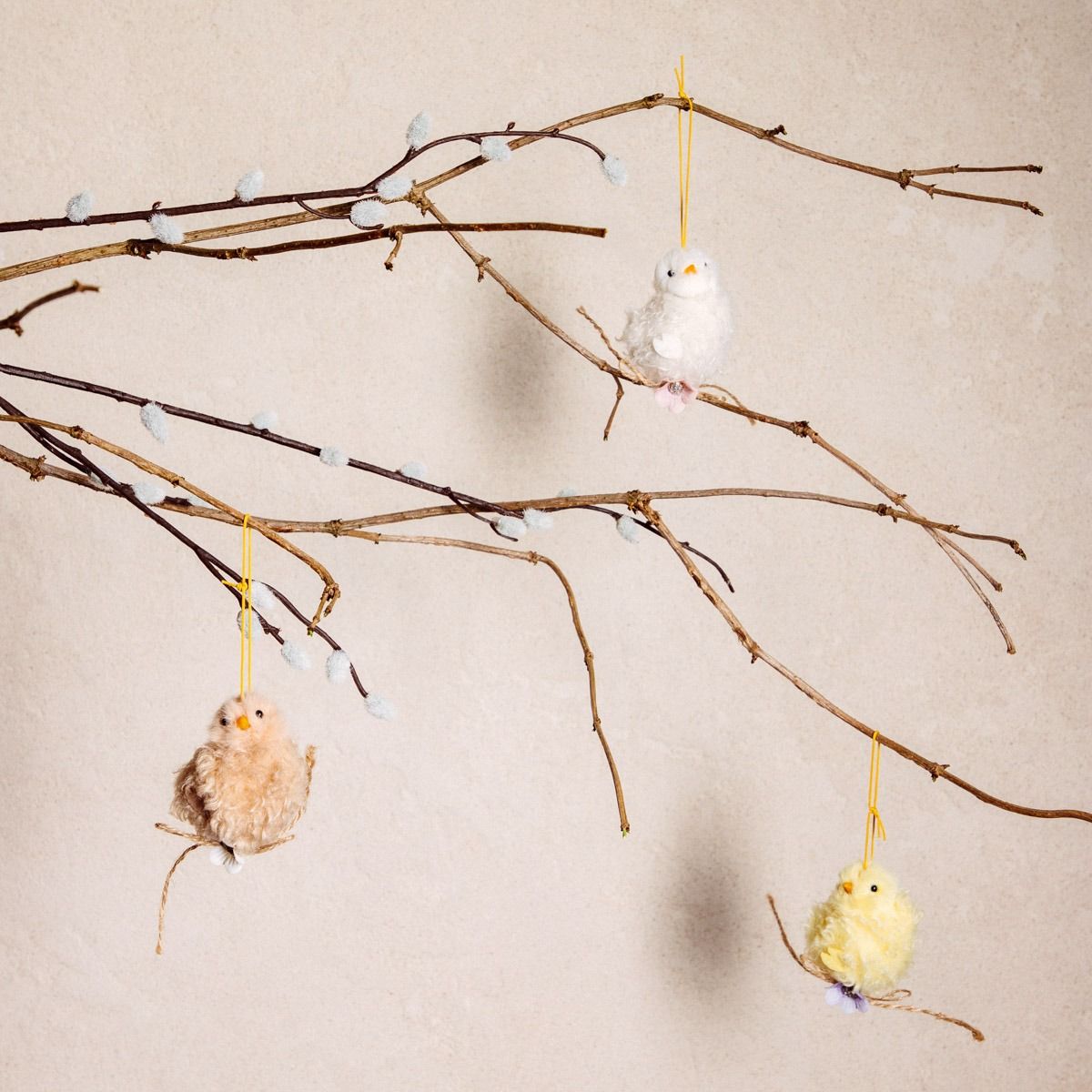 Zestaw zawieszek DOOLEY kurczaki 7x4,5 cm 3 szt.