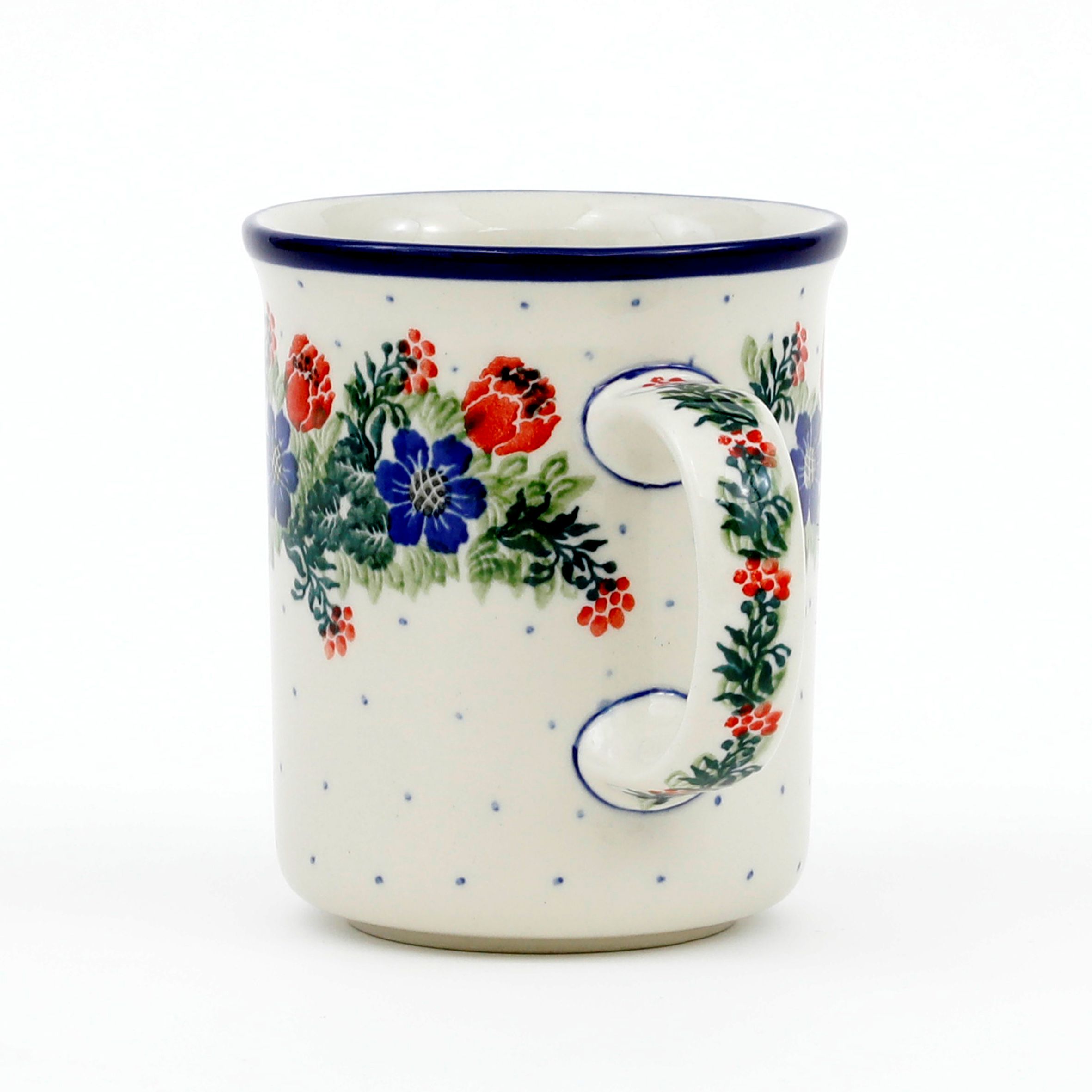 Kubek ceramiczny B13 0,4l  1535X Czerwony wianuszek