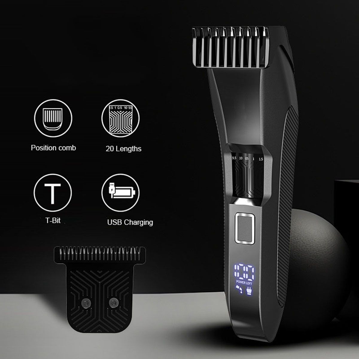 Obasyhig Smart Display Beard Trimmer