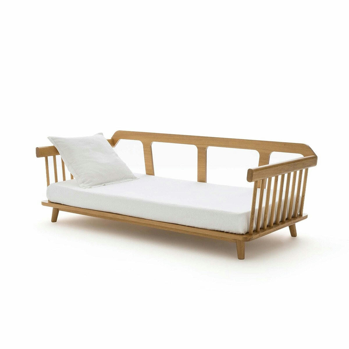 Lit-banquette chêne, Jungling design E.Gallina