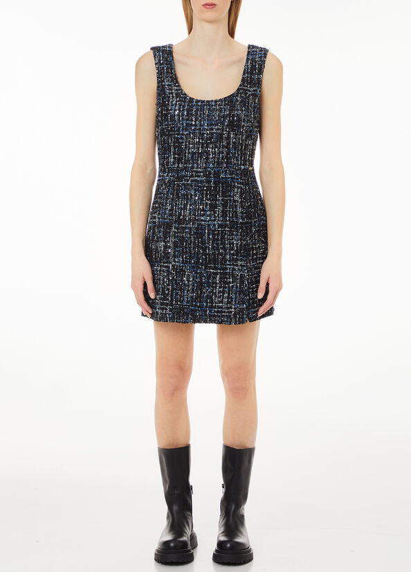 Abito corto in boucl&eacute;