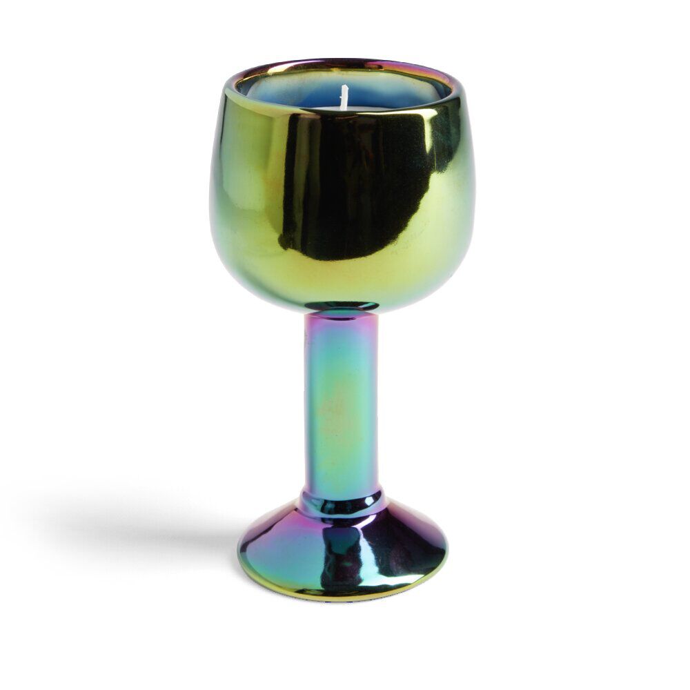 Bougie parfumée verre de vin haut céramique et verre 8H - 2 modèles