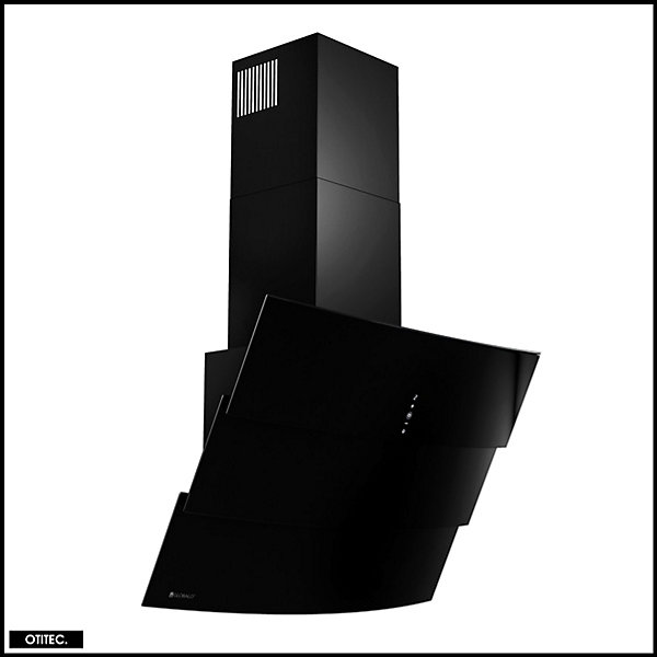 Hotte Murale Aspirante Silencieuse - 75 cm - 720 m3/h - VINTIO - Noir