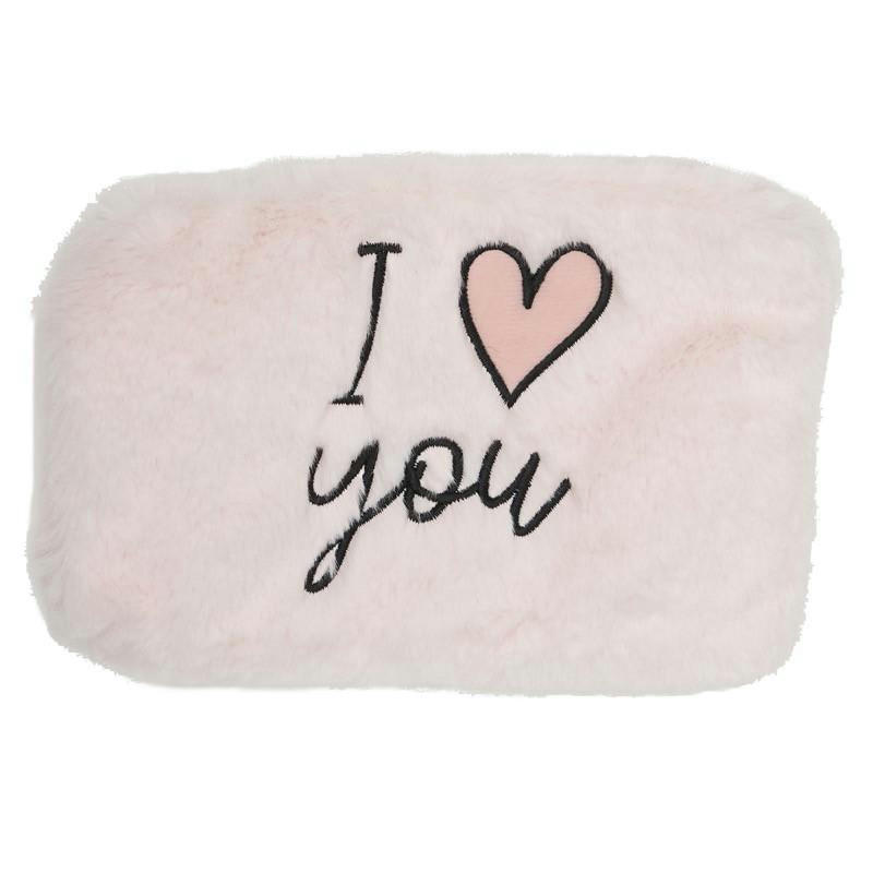 - Pochette peluche i love you