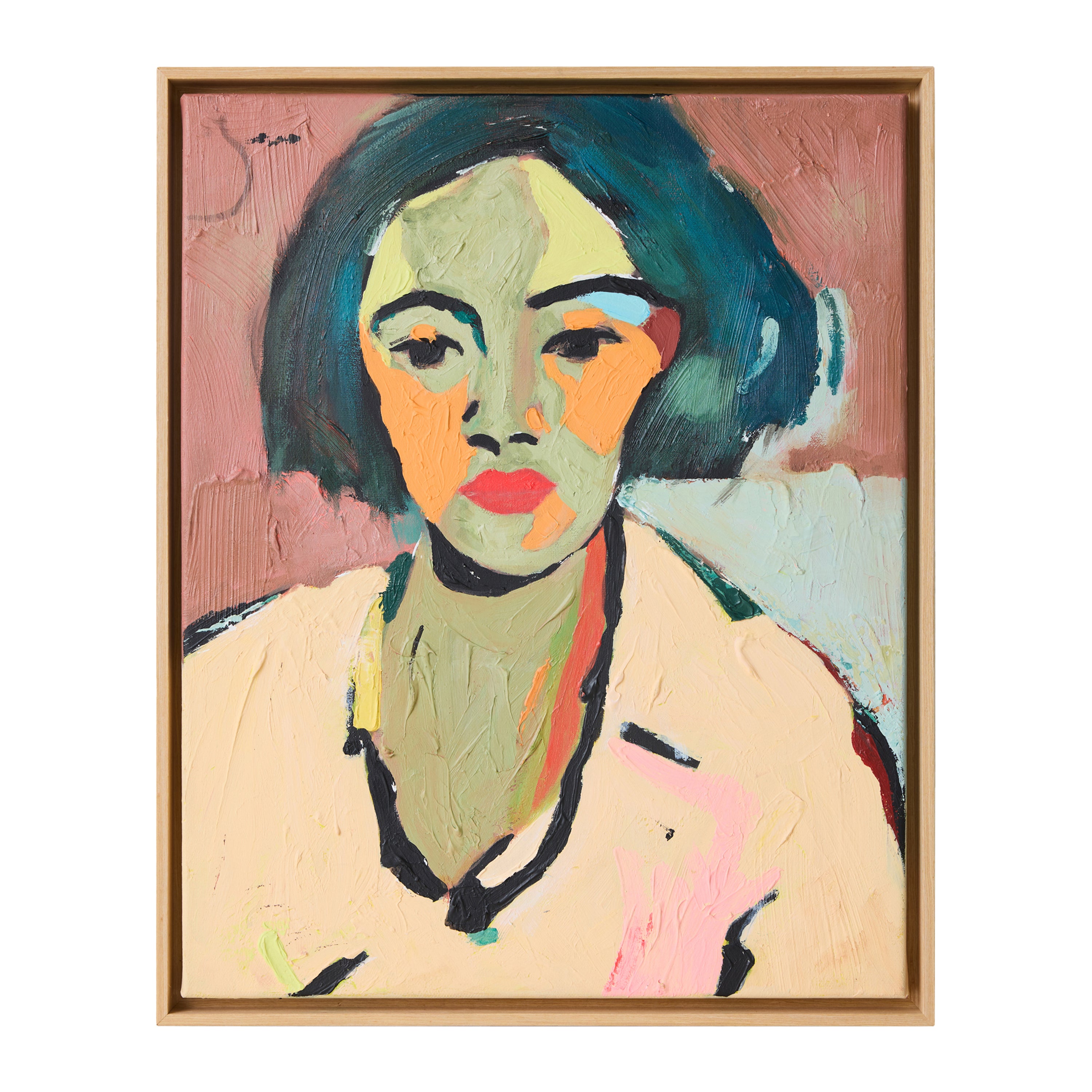 HKliving Framed Artwork Schilderij - 43 x 53 cm - Self-Made