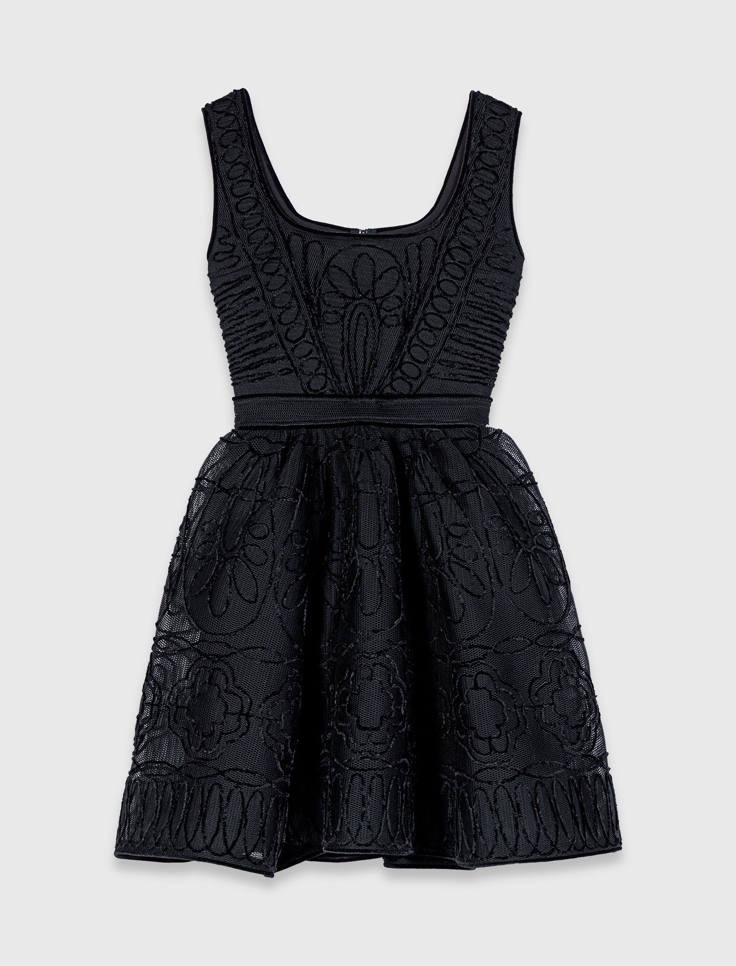 Robe courte brodée