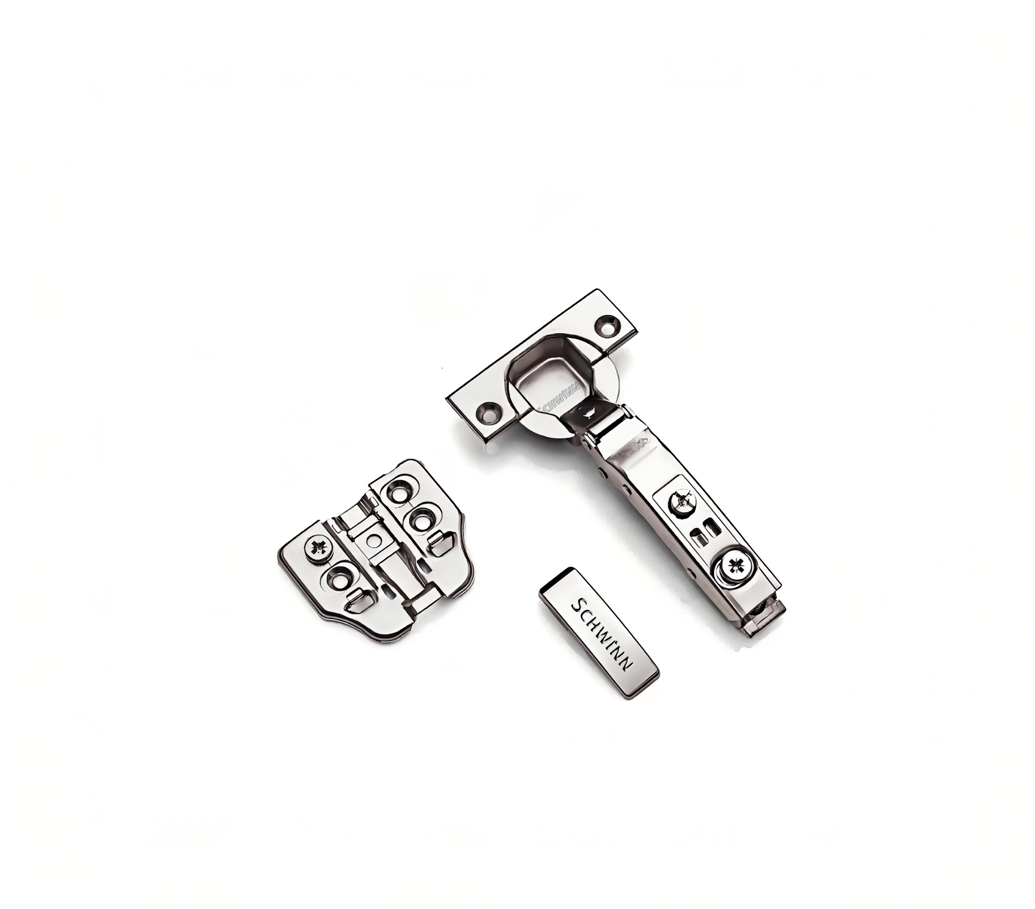 Zawias meblowy Schwinn 105 stopni 3D cichy domyk clip on10 szt.