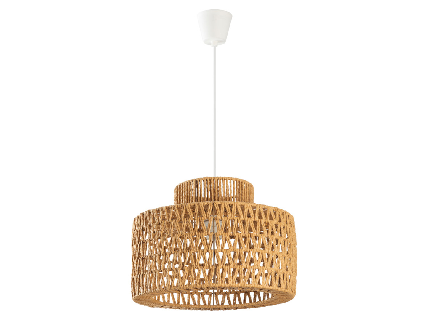 Lampa wisząca KB Africo 30,5 cm bawełniana beżowa