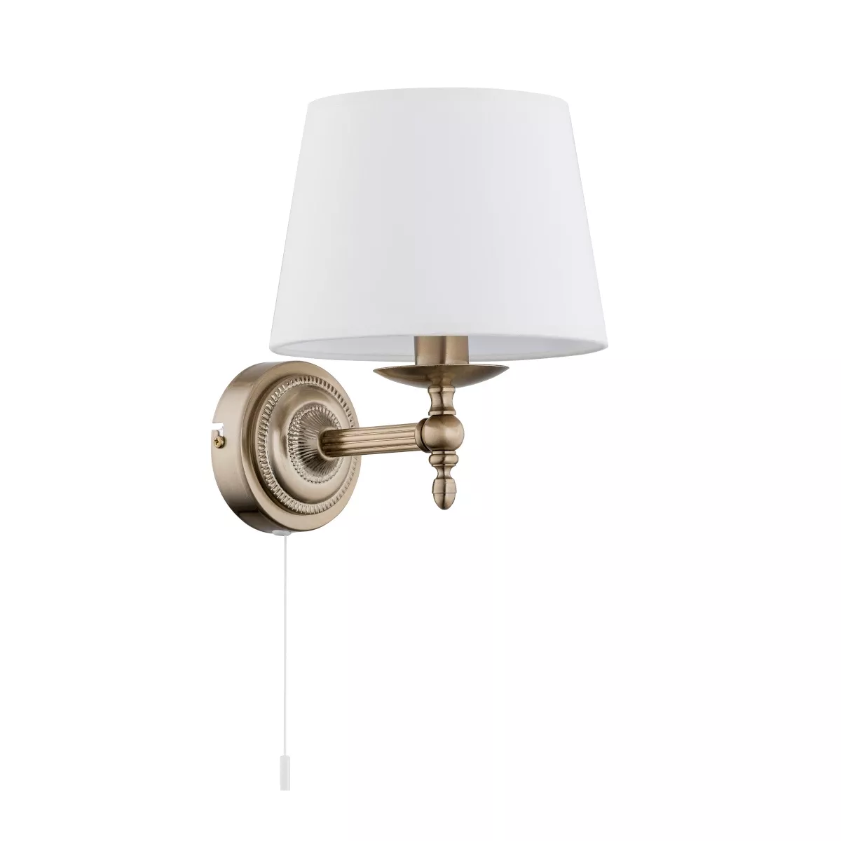 Kinkiet mosiądz-złoty-biały ROKSANA 1xE14x40W wym:24x24x24cm IP20 Alfa