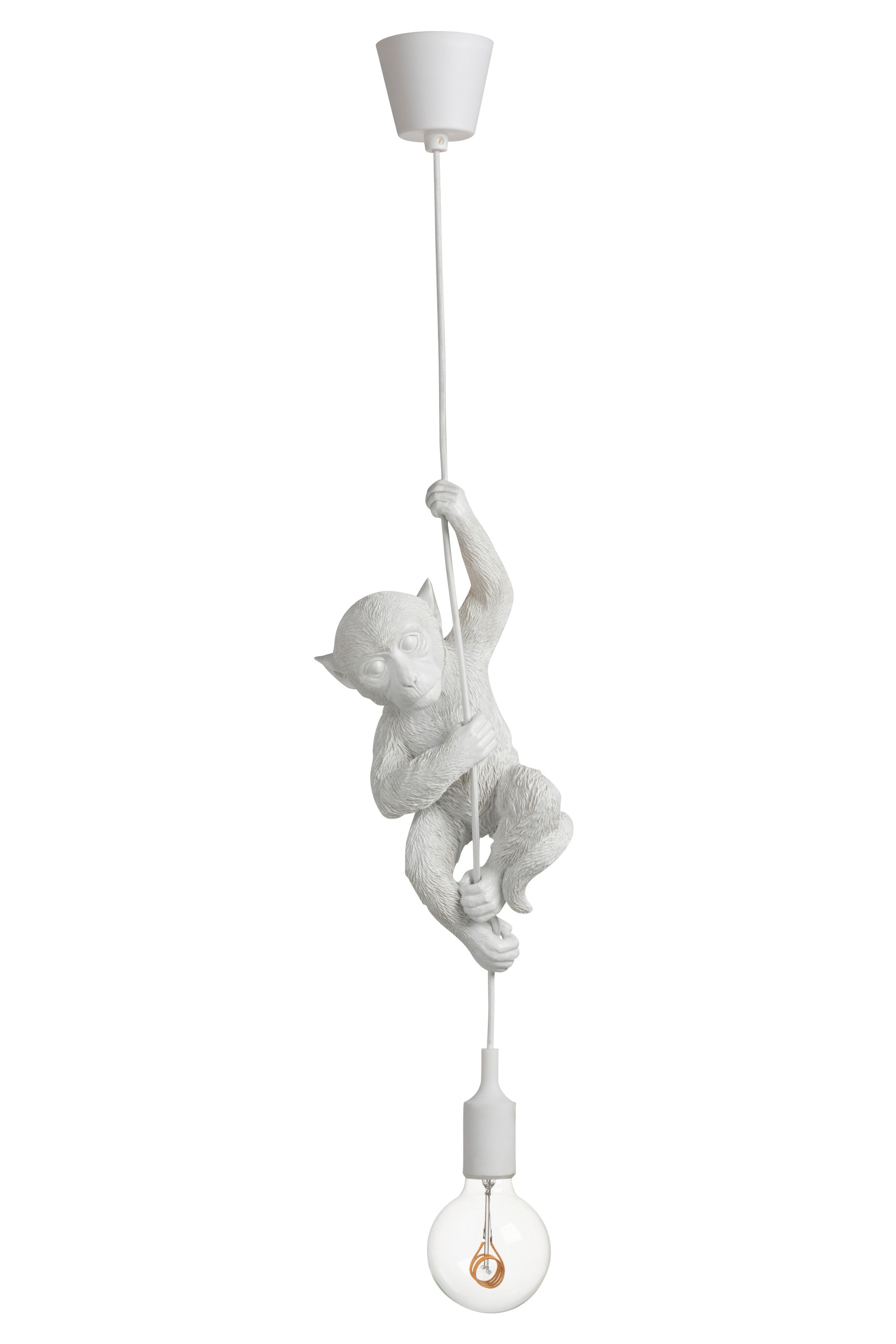 J-Line Lamp Hangend Polyresin Wit