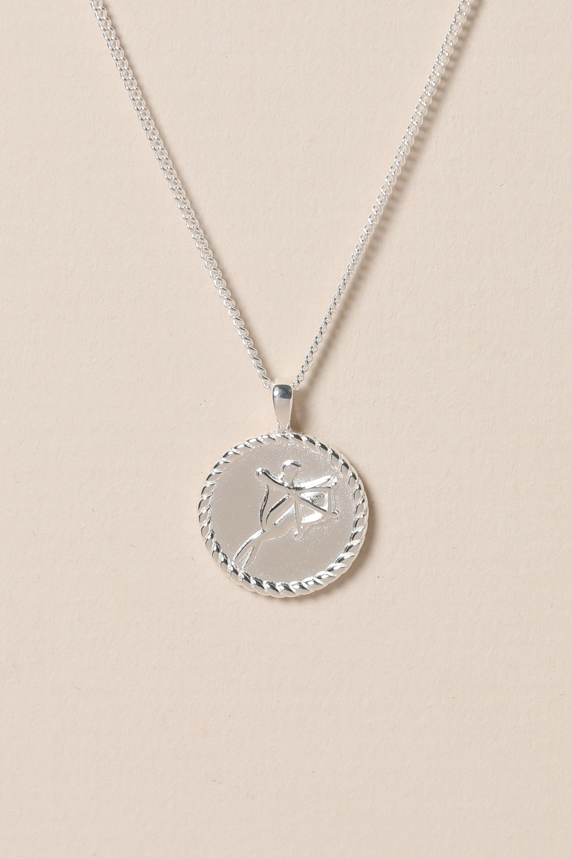 Simply Silver Sterling Silver 925 Zodiac Pendant - Sagittarius