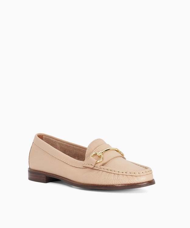 Glenny Blush - Wide Fit Snaffle Trim Loafers
