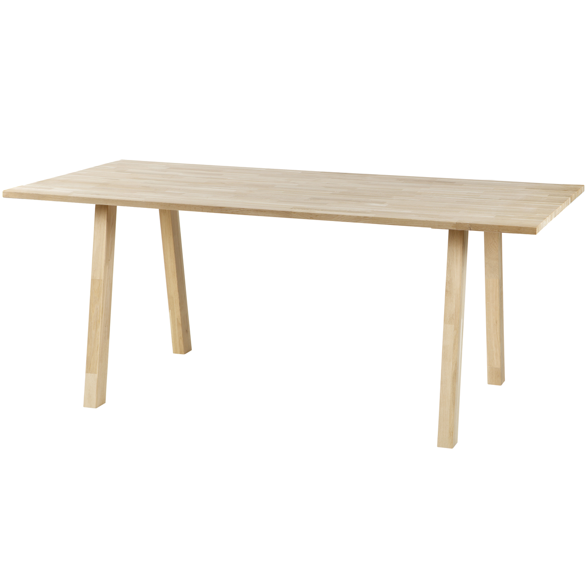 WOOOD tafelblad incl. a-poot Tablo - onbehandeld - Eiken - 74,4x220x90