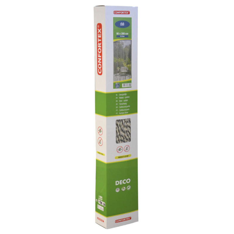 Porte provençale Club grise 90 x 220 cm CONFORTEX