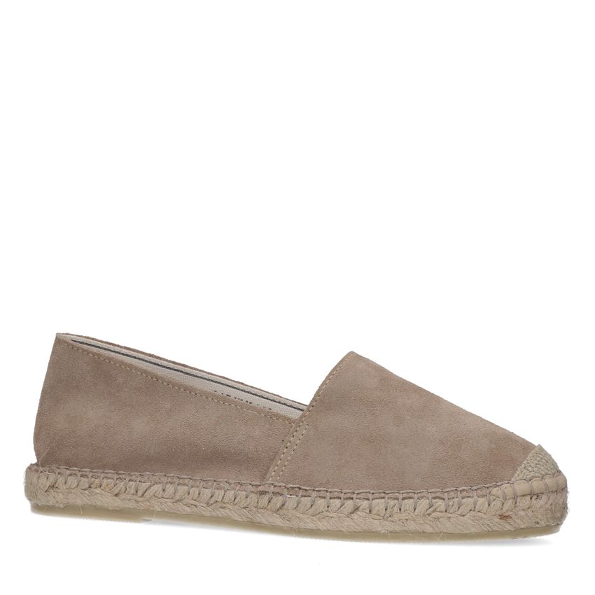 Manfield Taupe suède espadrilles