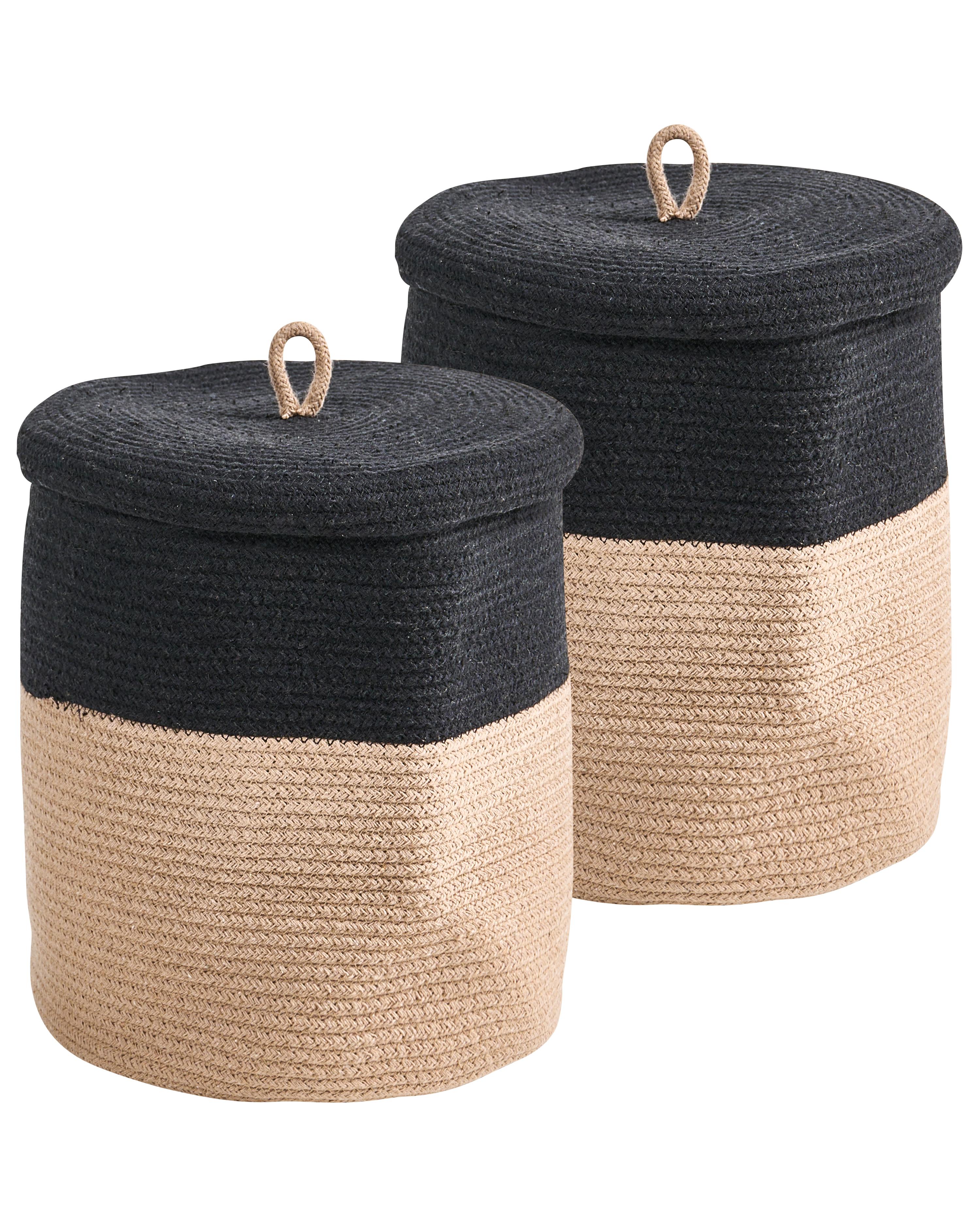 Basket SILOPI Cotton Black/ Beige