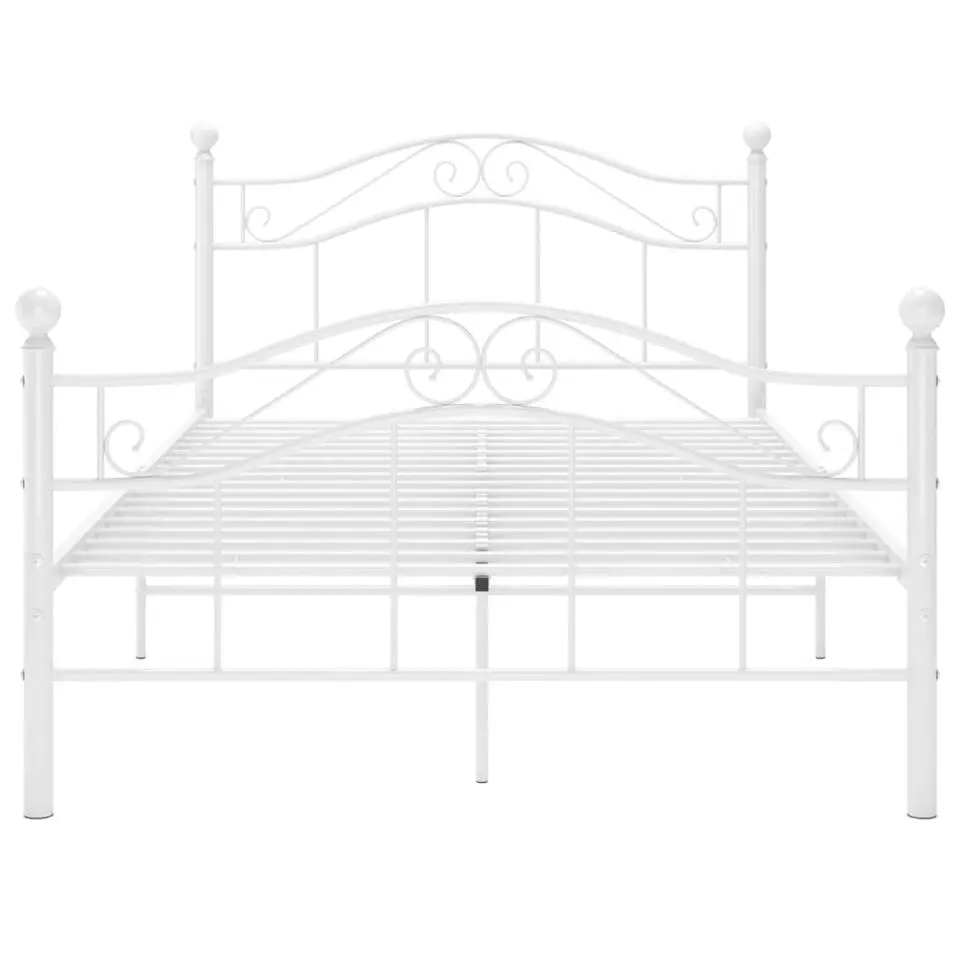 vidaXL - Metalen bed frame - Wit - 120x200 cm
