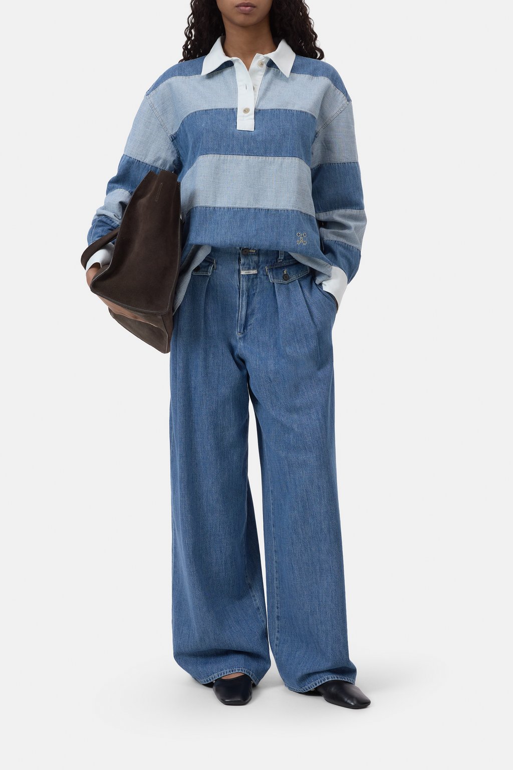 Rugby-Shirt aus Denim