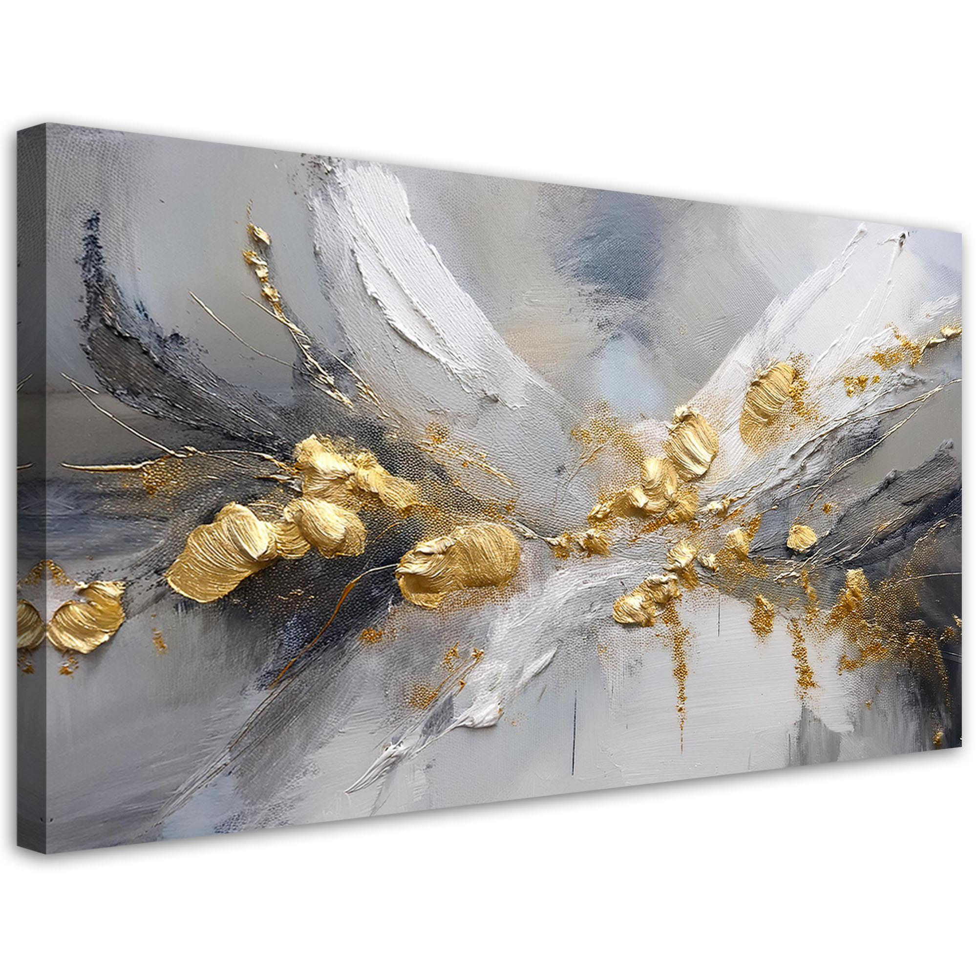 Feeby Obraz na płótnie, Złoto Glamour Abstrakcja 120x60