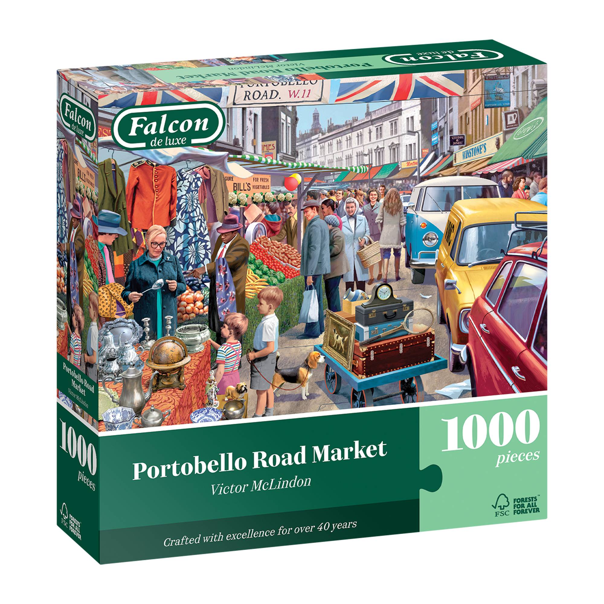 Falcon Portobello Road Market Jigsaw Puzzle 1000 Pieces
