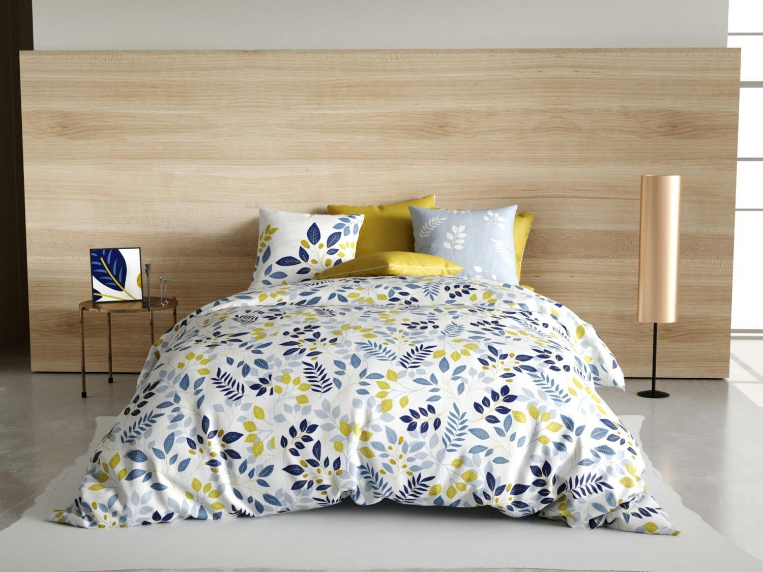 CHLOÉ - Parure housse de couette coton blanc 220x240 cm