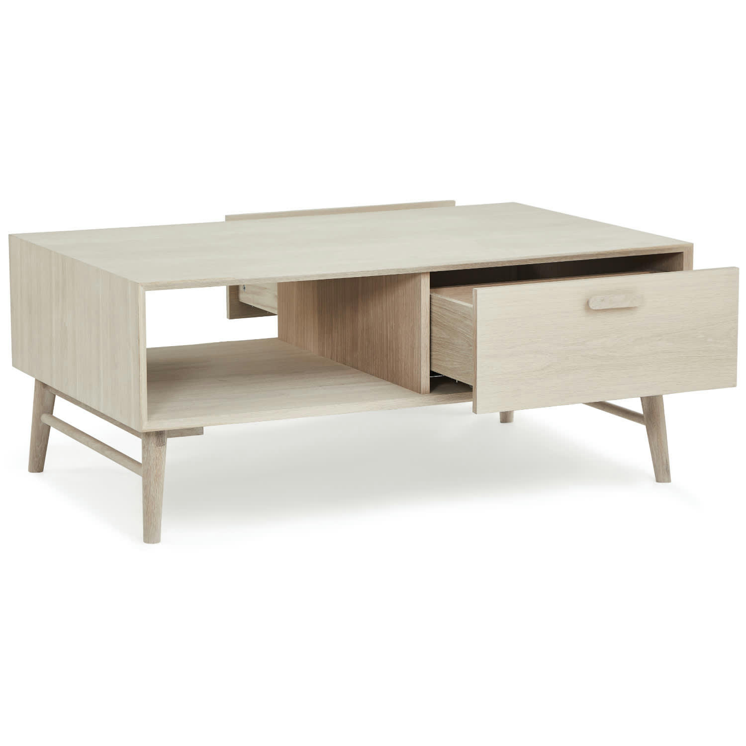 PORTO - Table basse rectangulaire en chêne massif clair