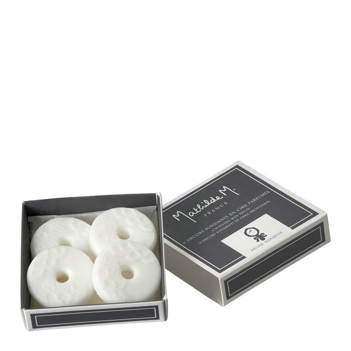 DENTELLE CHIC - Boîte de 4 décors fondants parfumés Divine Marquise