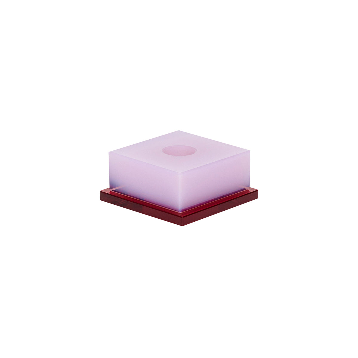 Hübsch kandelaar Dust - kristal - 9x9xh4cm