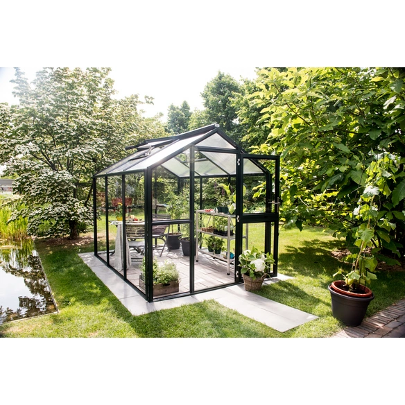 Gewächshaus »Galant«, BxLxH: 2,16 x 4,08 x 2,38 m, 8,81 m², abschließbar