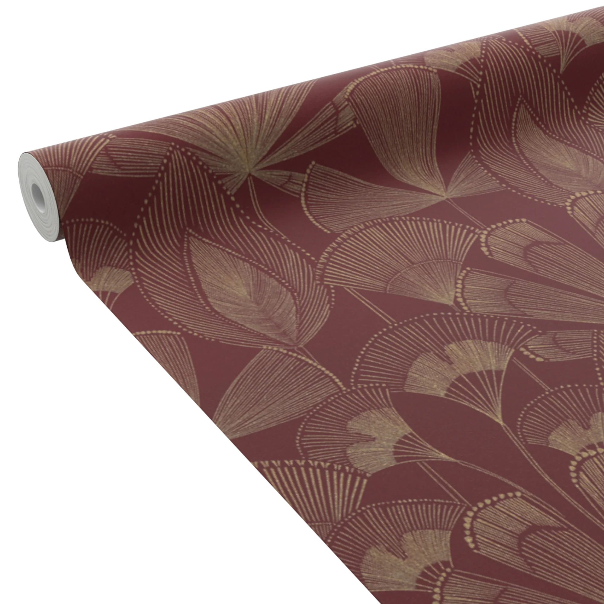 4MURS Papier peint intissé ERICKA coloris rouge bordeaux