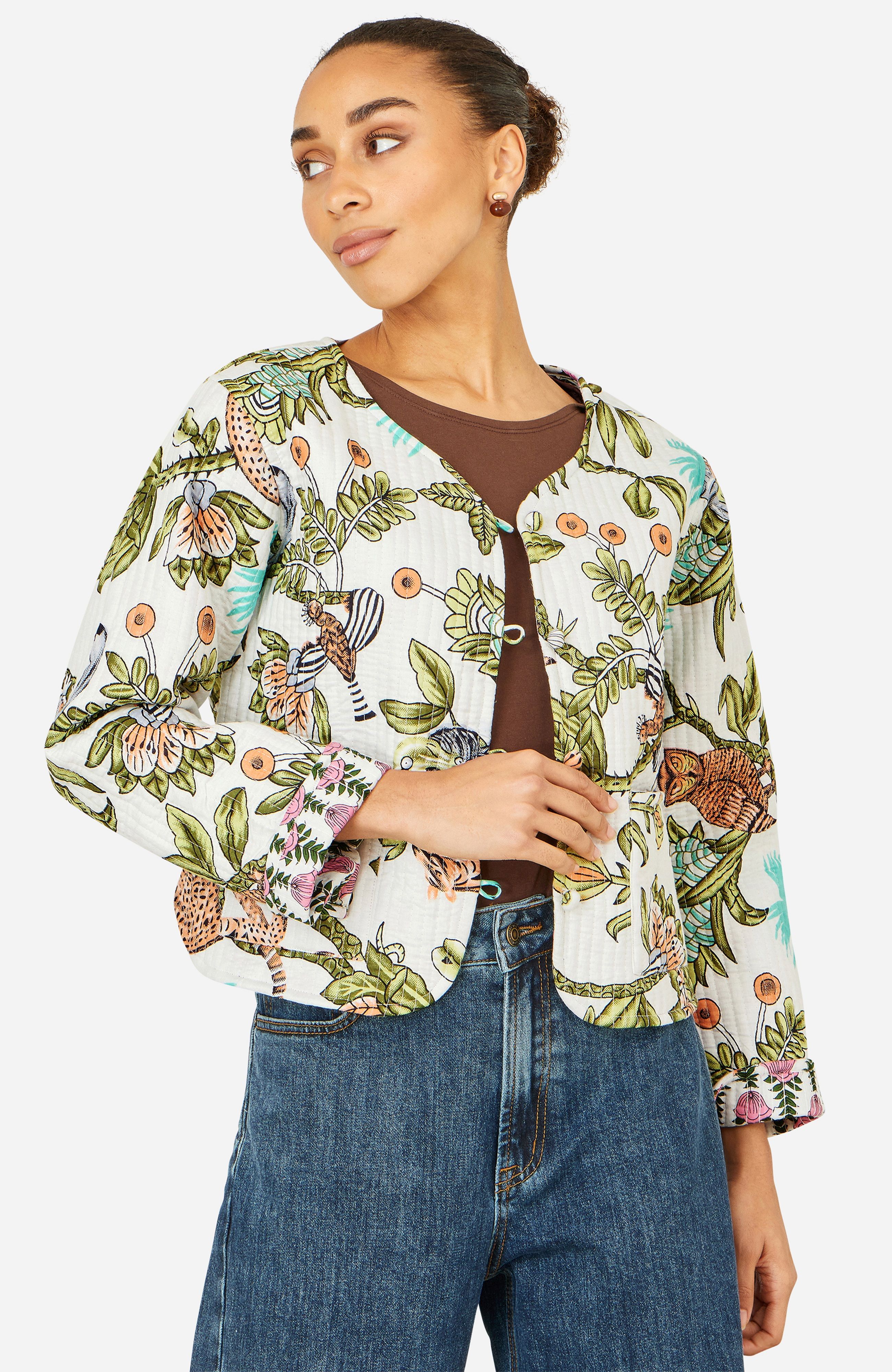 Yumi Indian Print Reversible Cotton Quilted