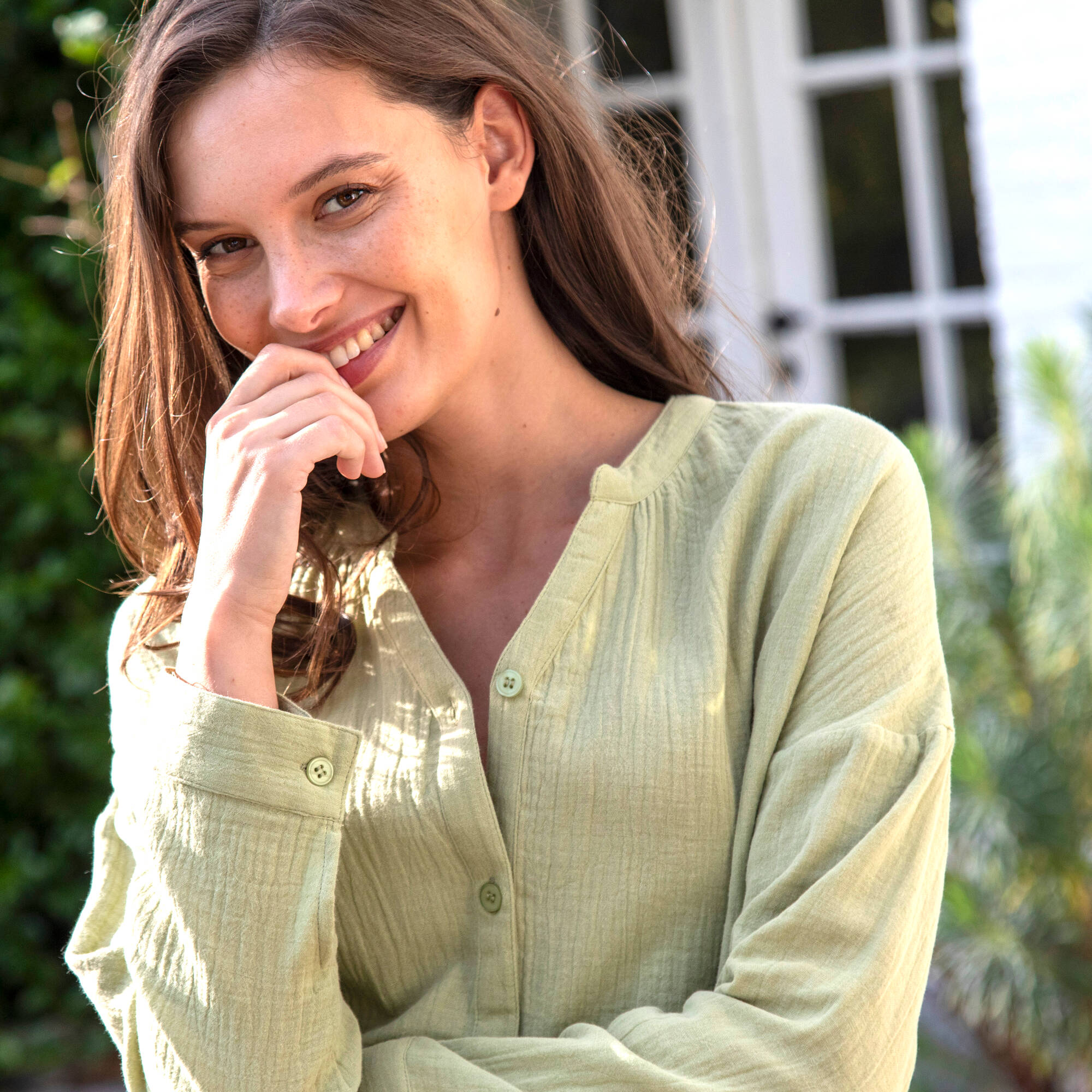 Chemise de nuit gaze de coton