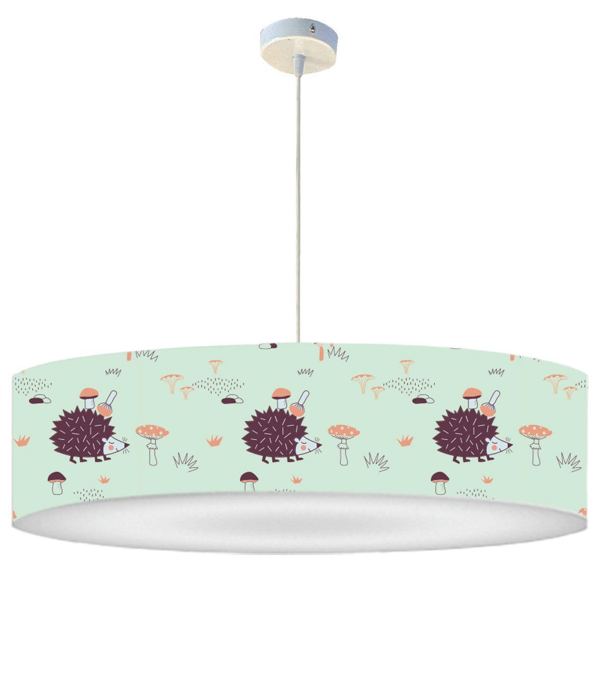 ENFANT - Suspension Enfant Hérisson Vert Pastel D: 50 x H: 25