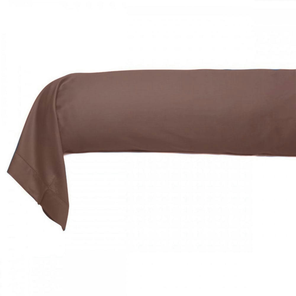 GAMME UNIS SATIN - Taie de traversin satin de coton 86*185 cm rose