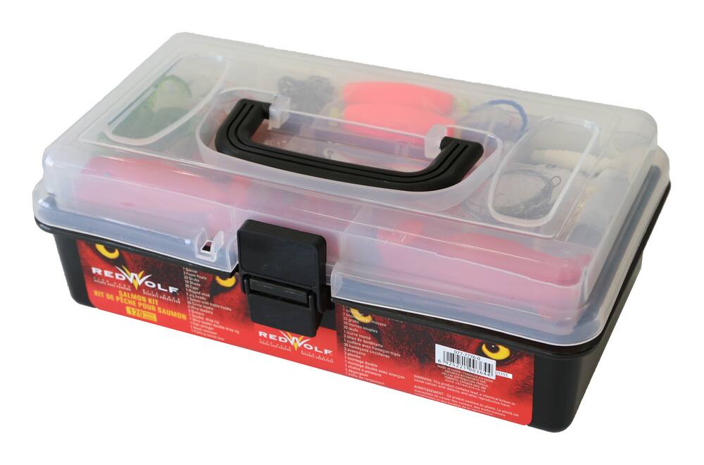 Red Wolf Salmon Lure Kit, 120-pc