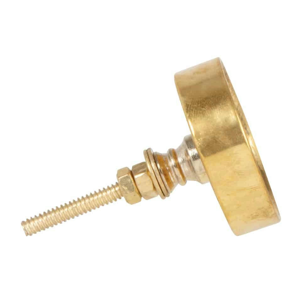 - Bouton de porte en acier rose et doré