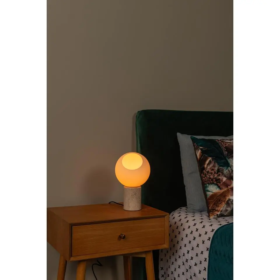 Lucide DAVIN Tafellamp - Opaal