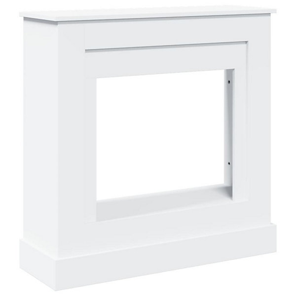 Cadre de cheminée blanc 90x30x90 cm bois d ingénierie