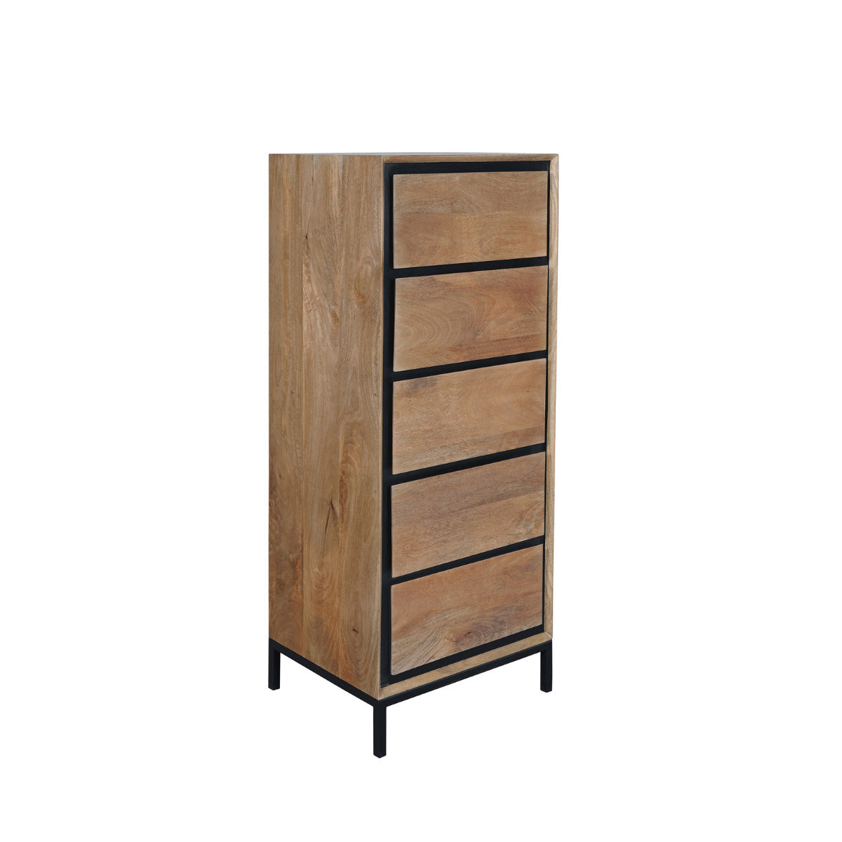 StarFurn Ladekast RichWood - Naturel Hout - 50x40x120cm