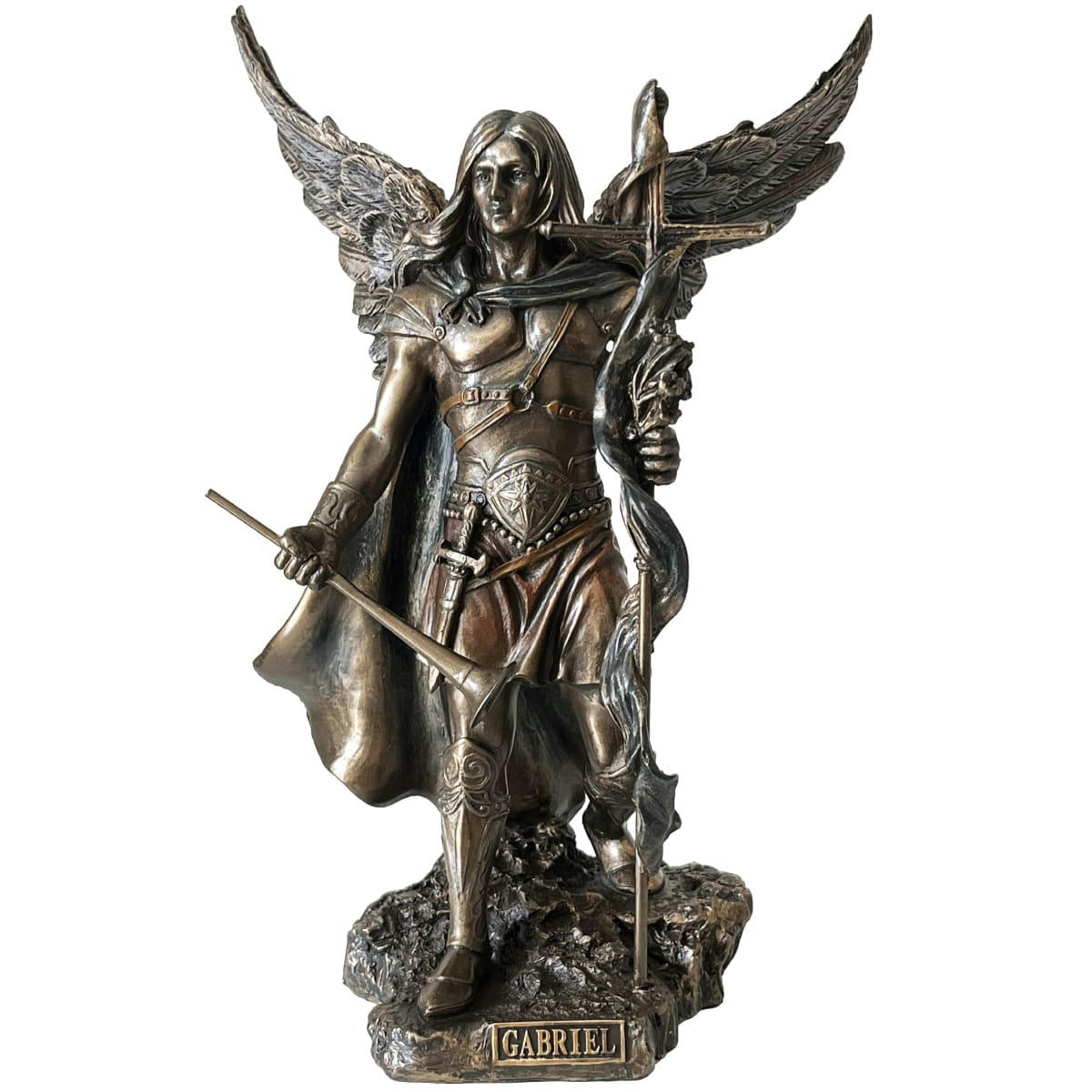 - Statuette gabriel en bronze coulé à froid