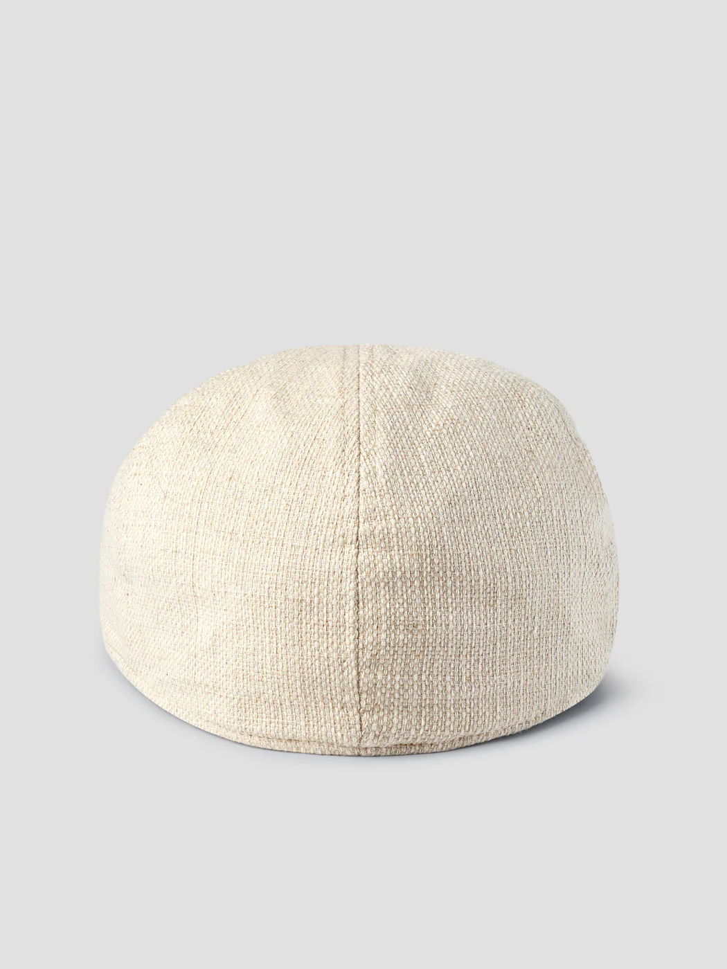 Casquette plate effet lin