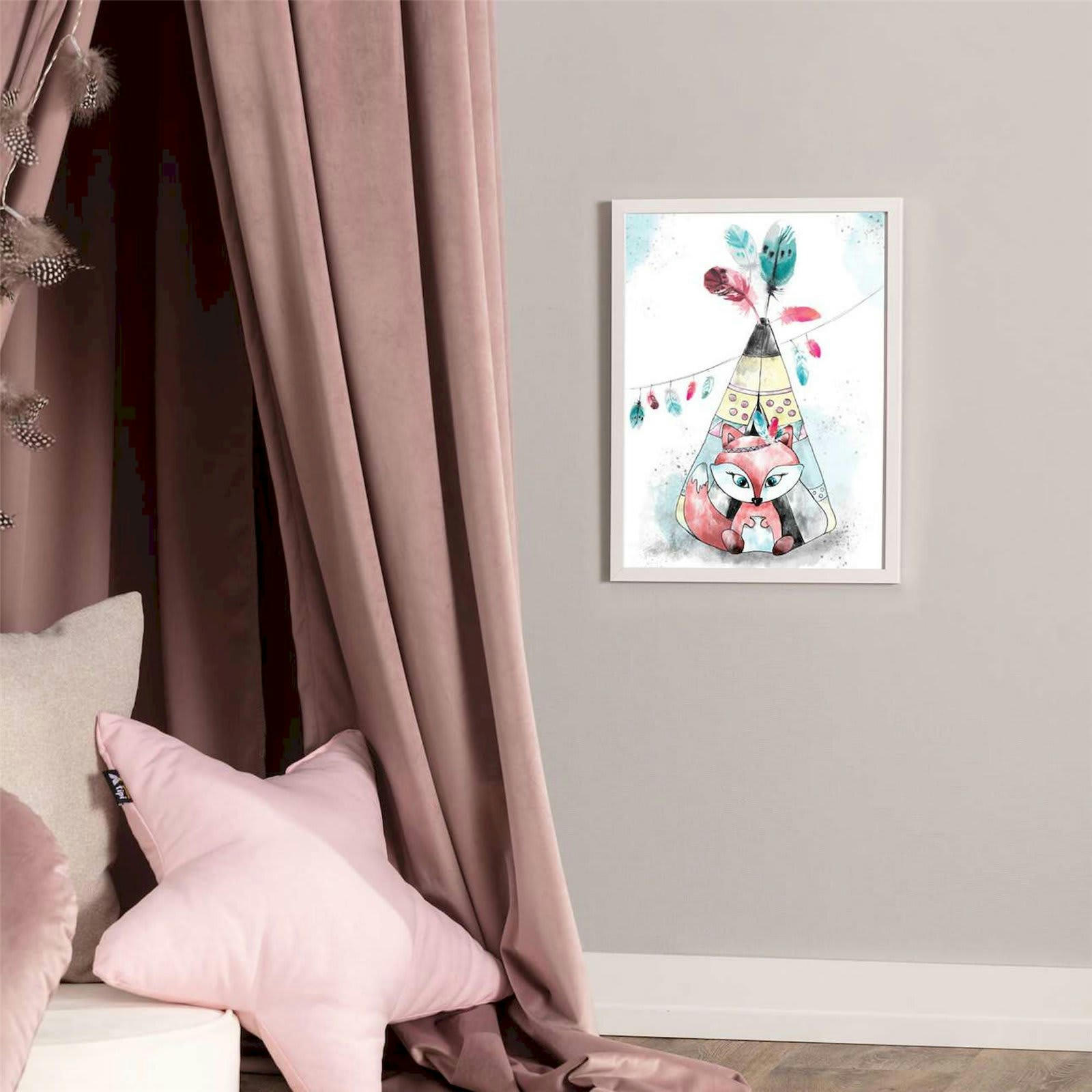 SUPER - Tableau Enfants Bois Multicolore