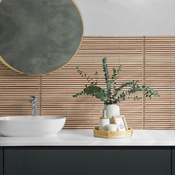 Panneau Décoratif Wallfluent 120x60 cm Planche À Grain Horizontal 1 pièce