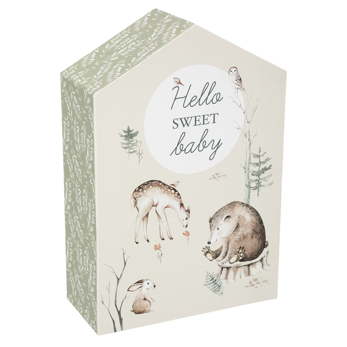 Birth gift set "Forest" Green, H.30,5 cm
