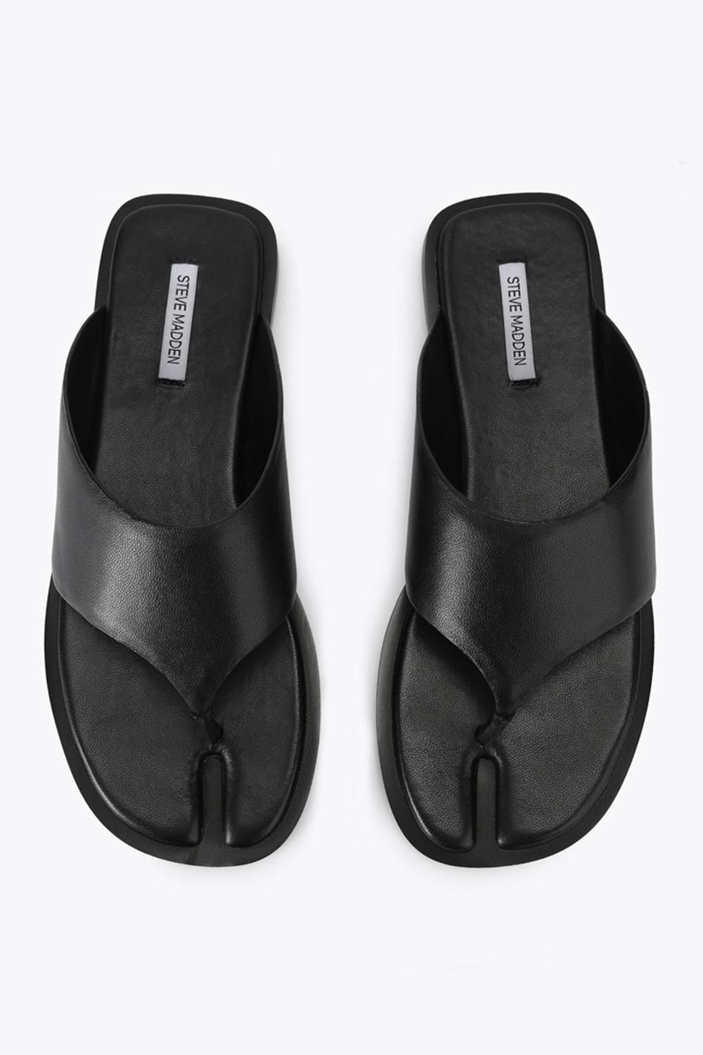 STEVE MADDEN Illia Black' Leather Sandals