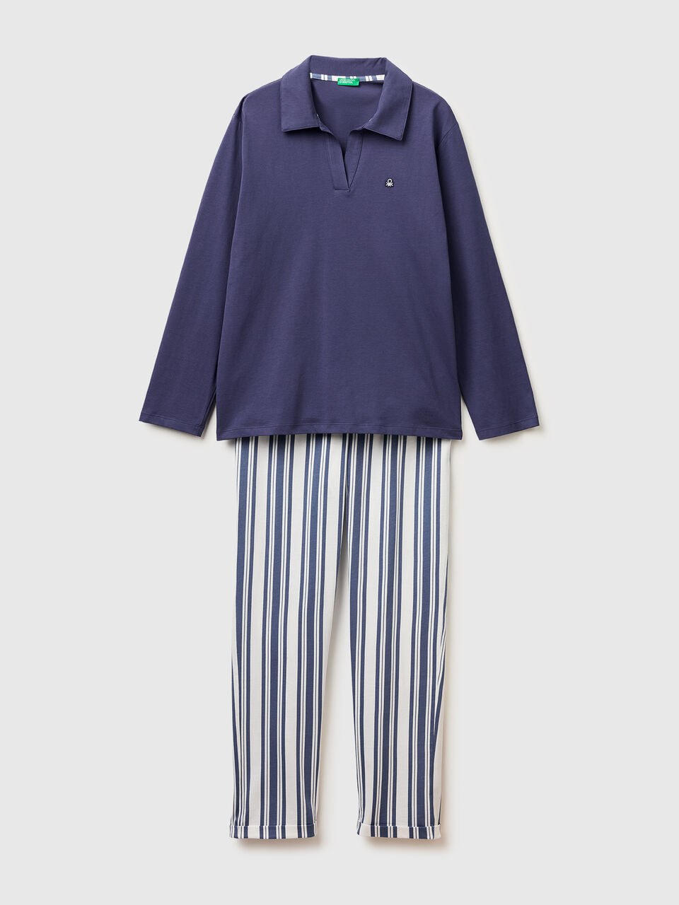 Pajamas with striped trousers