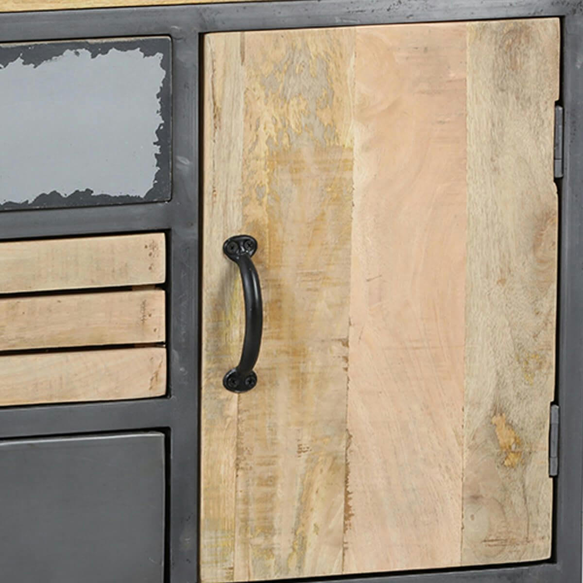 STAHL - Meuble  de rangement 1 porte 4 tiroirs