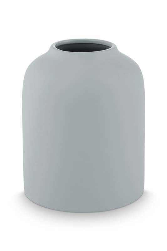 Pip Studio Vaas - Keramiek - Zwart - 24cm