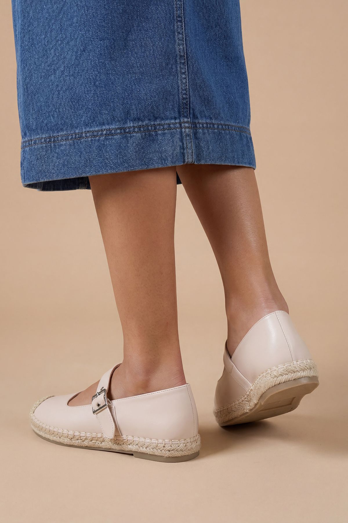 Dorothy Perkins Maxine Faux Leather Mary Jane Espadrille Flats